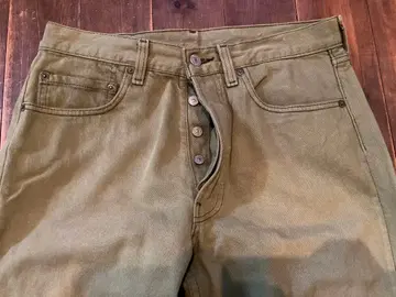 LEVIS 501 컬러 데님 그린 빈티지