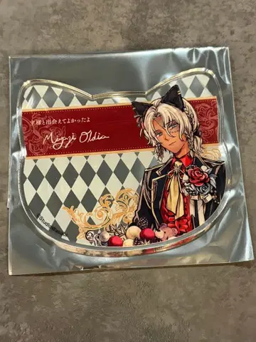 악마 고양이 난자 아크릴 코스터 미야지