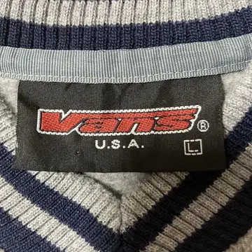 90s vans 플리스 v넥 usa제
