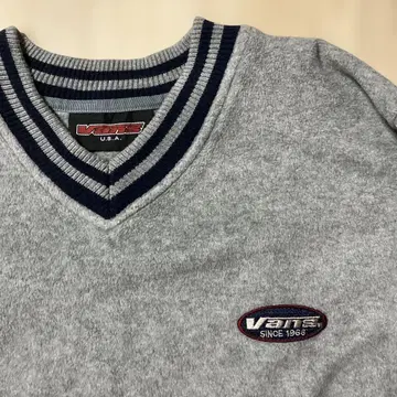 90s vans 플리스 v넥 usa제