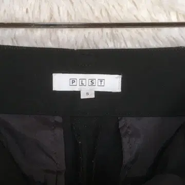 PLST 플라스테 스틱 팬츠 테이퍼드 센터 프레스 블랙 S