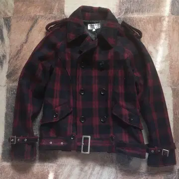 00s 본지티 check riders jacket 체크 무늬 펑크