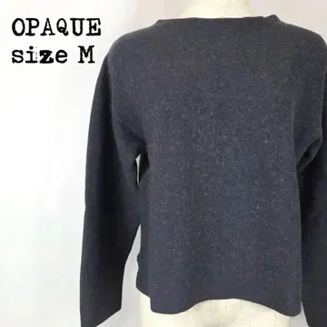 OPAQUE 오페크 심플 니트 M 사이즈 다크 그레이 무지 상의