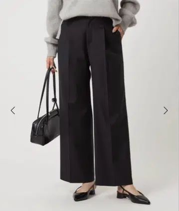 키친토 하의 삭소니 와이드 팬츠 블랙