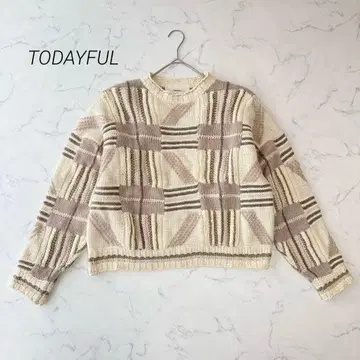 todayful 투데이풀 Geometric Hand Knit 스웨터