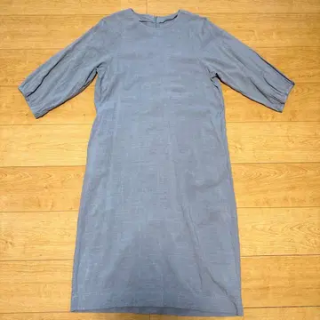 hbis 그레이 7부 소매 원피스 뒷지퍼