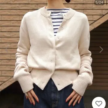 [ 하자품 ] SHINZONE 신존 코튼 롱 리브 가디건