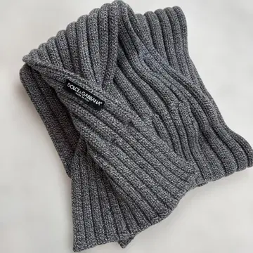 돌체앤가바나 두툼한 머플러 그레이 이탈리아제 새상품급