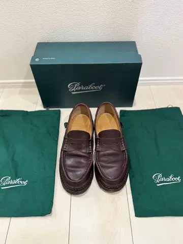 Paraboot 로퍼 란스REIMS UK6.5 다크 브라운