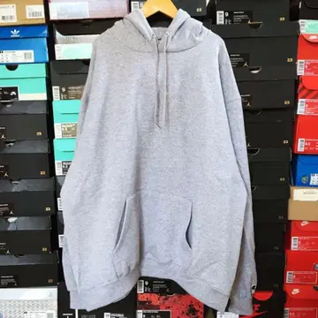 새상품 Champion 챔피온 빅 후드티 남성용 XL 그레이 XL