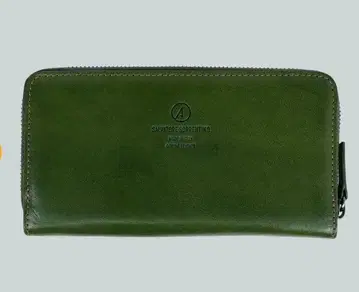 이탈리아제 천연 가죽 SALVATORE SORRENTINO 그린 장지갑