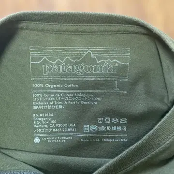 파타고니아 롱 T 올리브