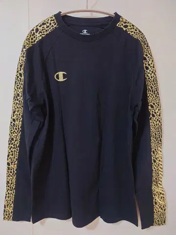 Champion 챔피온 남성용 트레이닝복 긴팔T 블랙 L 사이즈