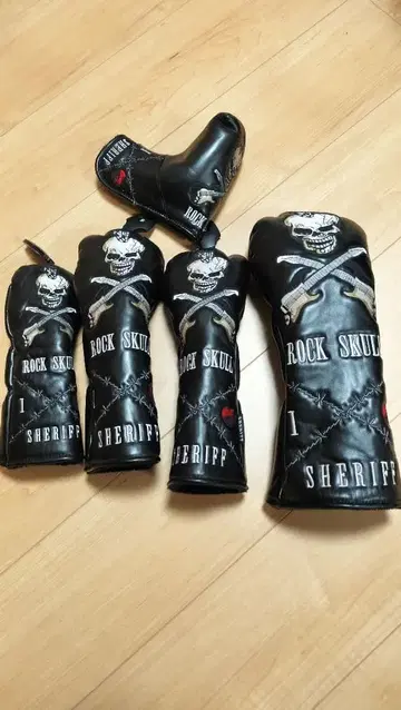ROCK SKULL 골프헤드커버 5개 세트