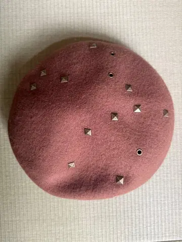 CA4LA 스터드 장식 울 베레모