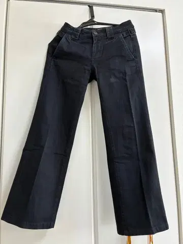 블랙 부츠컷 데님 163cm