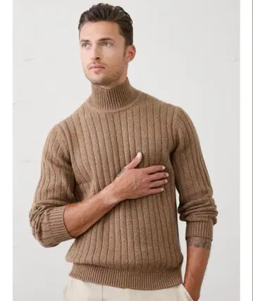 [ 택 포함 미사용 새상품 ] 카멜 리브 터틀넥 스웨터 L 사이즈