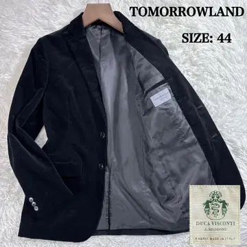 [ 이탈리아 원단 ] 투모로우랜드 코듀로이 테일러드 자켓 블랙 44