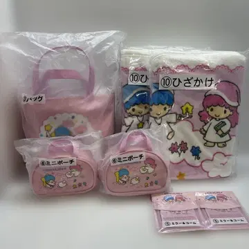 키키라라 복권 백 미니 파우치 거울&빗 무릎 담요 7종 세트 1