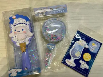 시나모롤 헤어 브러쉬 머리끈 포함 커스텀 메모 세트