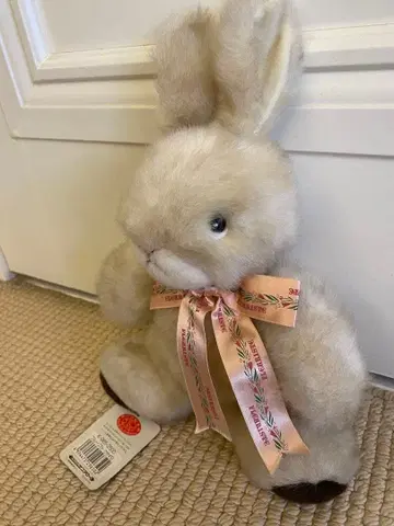 쇼와 레트로 산애로우 토끼 봉제 인형 택 포함