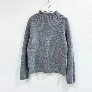 [컨디션 최상] 마가렛호웰 울 하이넥 니트 보틀넥 그레이