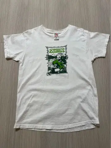 Potshot 스카펑크 T셔츠 M사이즈 화이트
