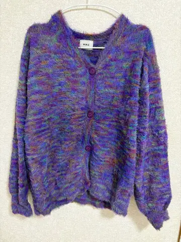 W.W.G 다색 아크릴 가디건 F 사이즈