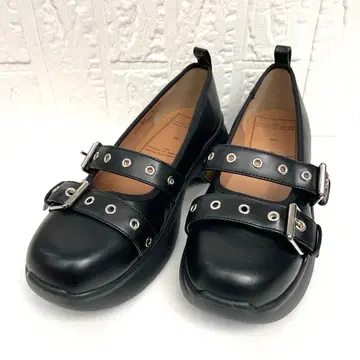 GU x rokh 콜라보 멜리 제인 슈즈 블랙 XXL 25.5cm