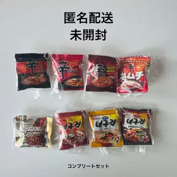 미개봉 봉지 라면 미니어처 참 컬렉션 가챠가챠 키링 한국