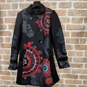 [ 101 IDEEs ] 만다라 무늬 본딩 가공 자켓