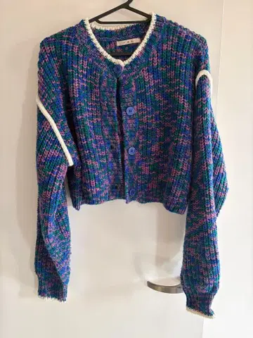 멀티 컬러 니트 가디건