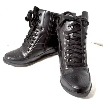 여성용 L 하이컷 웨지솔 부츠