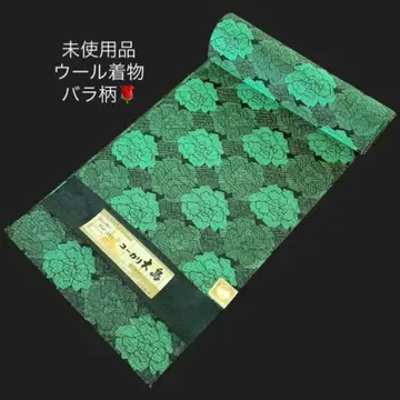 울 대박! 미사용 중고품 옷감 유칼립투스 오시마 [ 장미 ] 핸드메이드