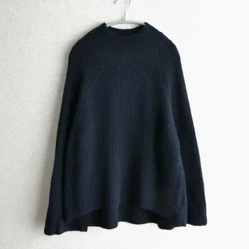 자유구 빅 사이즈 아제 편직 하이넥 니트 스웨터