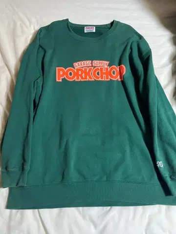 PORKCHOP 그린 맨투맨 XL