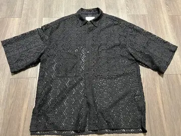 PUBLIC TOKYO 블랙 레이스 셔츠 02