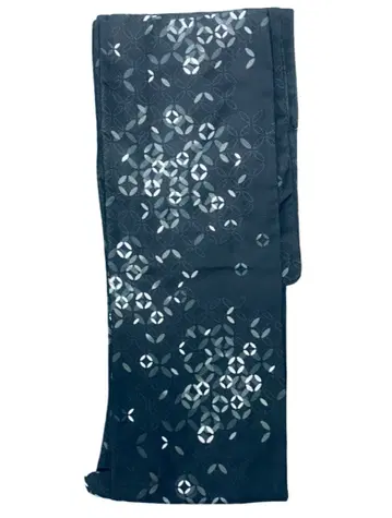 새상품 세탁 가능한 이중 기모노 코몬 L 블랙