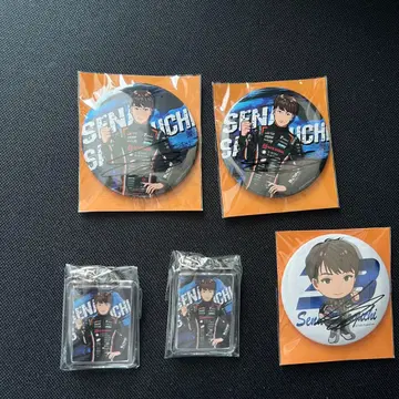 사카구치 하루나 배지와 INGING MOTORSPORT 키링 세트