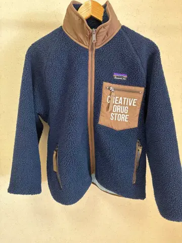 creative drug store 네이비 플리스 자켓