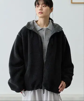 2WAY 리버서블 나일론 x 보아 드로스트 스탠드 블루종