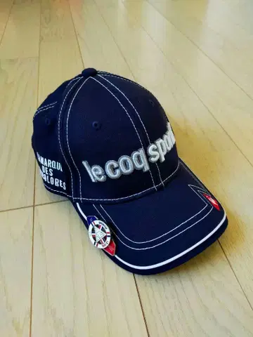 르꼬끄 스포르티브 네이비 골프 캡 마커 포함