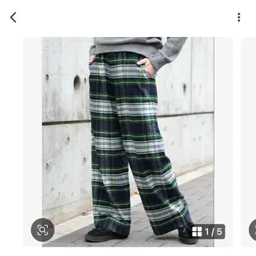 BEAMS BOY 빔즈 보이 타탄 체크 팬츠