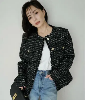 노카라 자켓 믹스 컬러 사이즈 M