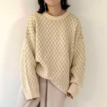lawgy reversible pattern knit