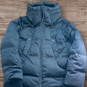 [ 나노 유니버스 ] 블랙 다운 자켓 후드 부착