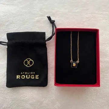 ATELIER ROUGE 골드 블랙 목걸이