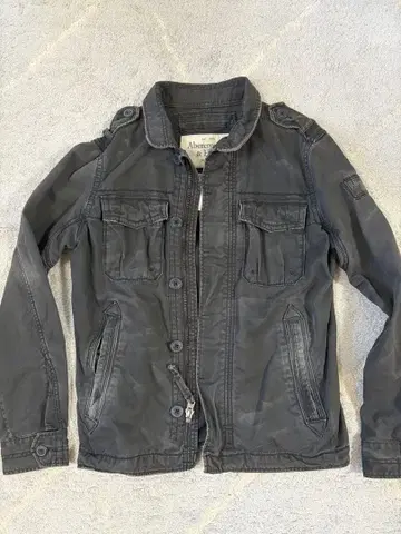 유로 구제 의류 밀리터리 자켓 블랙 페이드