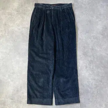 타미힐피거 W34 치노 팬츠 코듀로이 구제 의류 90s 네이비 18172