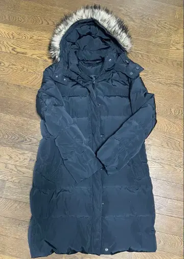 UNIQLO 블랙 다운 자켓 롱 기장 L 사이즈